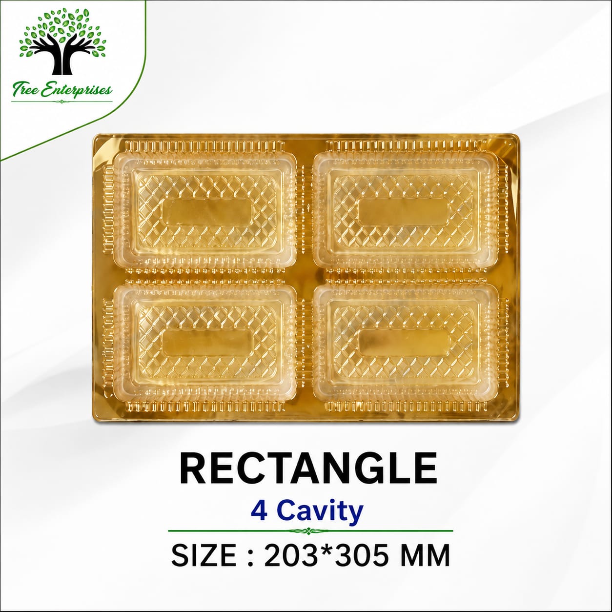 RECTANGLE 4 CAVITY SIZE 203*305